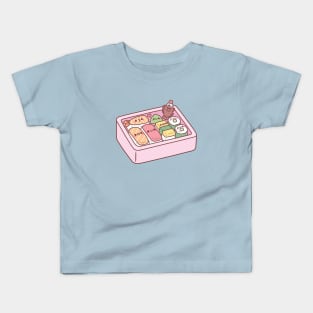 Kawaii Japanese Bento Box Sushi Kids T-Shirt